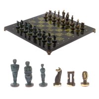 Шахматы подарочные из камня и бронзы ИДОЛЫ AZY-124905