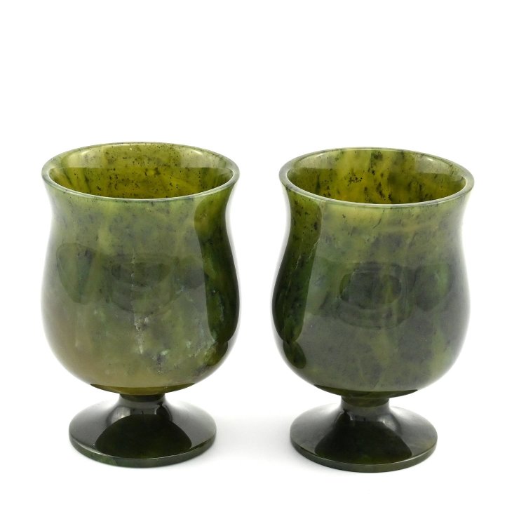 Пара бокалов для коньяка из нефрита 0373511001-2
