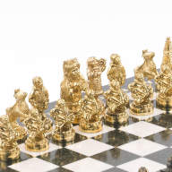 Шахматы из камня СЕВЕРНЫЕ НАРОДЫ AZY-119901 - Шахматы из камня СЕВЕРНЫЕ НАРОДЫ AZY-119901