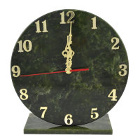 Часы настольные из нефрита КЛАССИКА AZRK-3720919