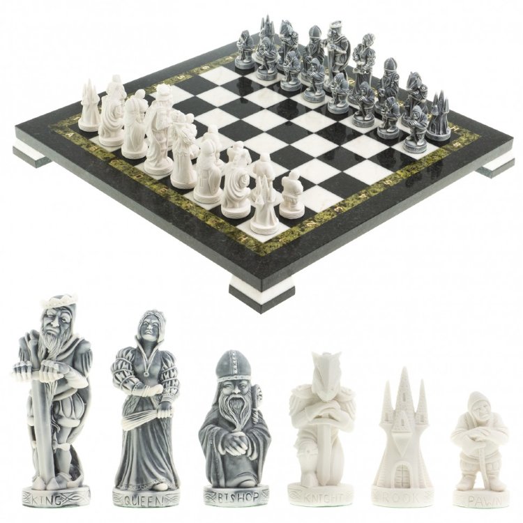 Шахматы подарочные из камня СРЕДНЕВЕКОВЬЕ AZY-123371