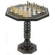 Шахматный стол из камня с фигурами РИМ AZY-117831 - Шахматный стол из камня с фигурами РИМ AZY-117831