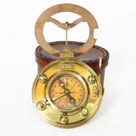 Морской компас в кожаном футляре NA-16059 - Морской компас в кожаном футляре NA-16059