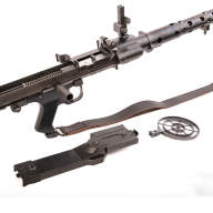 Макет. Пулемет MG-34 с прицельной планкой и ремнем (макет, ММГ) DE-9317 - Макет. Пулемет MG-34 с прицельной планкой и ремнем (макет, ММГ) DE-9317