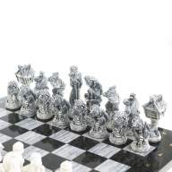 Шахматы подарочные из камня РУССКИЕ СКАЗКИ AZY-122802 - Шахматы подарочные из камня РУССКИЕ СКАЗКИ AZY-122802