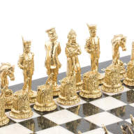 Шахматы из уральского камня ДЕРЕВЕНСКИЕ AZY-120035 - Шахматы из уральского камня ДЕРЕВЕНСКИЕ AZY-120035