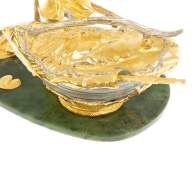 Икорница подарочная на нефрите ДЕД С ОСЕТРОМ AZY-3851 - Икорница подарочная на нефрите ДЕД С ОСЕТРОМ AZY-3851