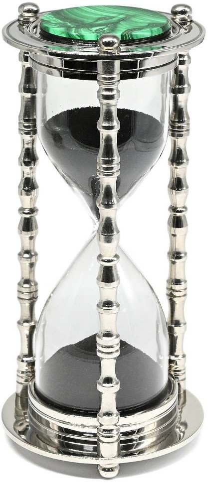 Часы песочные с малахитом 037rk.320066cu