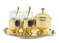 Чайный сервиз ЛАЗУРИТОВЫЙ 072-9262