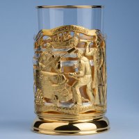 Подстаканник СЛАВА ЗАЩИТНИКАМ СЕВАСТОПОЛЯ (золочение, серебрение) 061.L94G