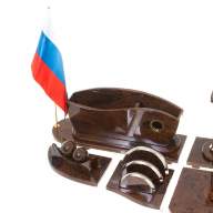 Письменный набор для руководителя из обсидиана АРКА AZY-122373 - Письменный набор для руководителя из обсидиана АРКА AZY-122373