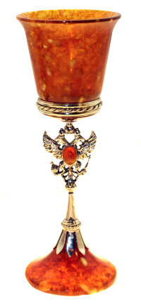Бокал для вина из янтаря ДЕРЖАВА LP-1802