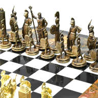 Шахматный стол из камня ГРЕЧЕСКАЯ МИФОЛОГИЯ AZRK-3302124 - Шахматный стол из камня ГРЕЧЕСКАЯ МИФОЛОГИЯ AZRK-3302124