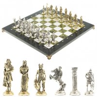 Шахматы подарочные из камня РИМЛЯНЕ VS ГАЛЛЫ AZY-122638