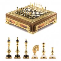 Эксклюзивные шахматы ручной работы СРАЖЕНИЕ AZY-121230