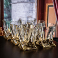 Набор из 6-ти бокалов для виски ОХОТА НА КАБАНА в деревянном футляре GP-10059621