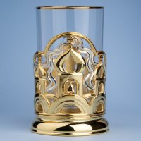 Подстаканник подарочный МАЛИНОВЫЙ ЗВОН (Золочение, серебрение) 061.L119G