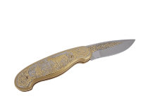 Складной нож подарочный СОБАКА С УТКОЙ AZS029.2М-23