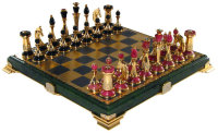 Шахматы подарочные ИЗЫСКАННЫЕ (нефрит) LP-052-16